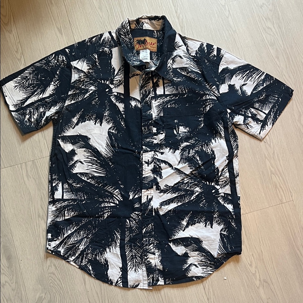 Reyn Spooner Black and White Tropical Men's Shirt